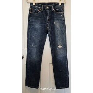 Levi Strauss & Co. Blue Distressed (with rips) Jeans Men's size 31 x 30